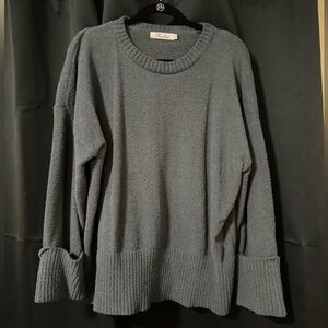 NWOT Fuzzy Gray Oversized Sweater